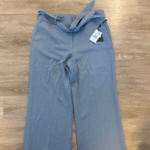 DKNY Wide Leg Blue Pants